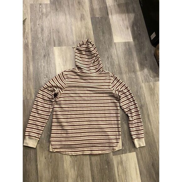 Blue 84 “indiana University IU” White/Maroon Striped Hooded Sweater/Size Large - Picture 6 of 10